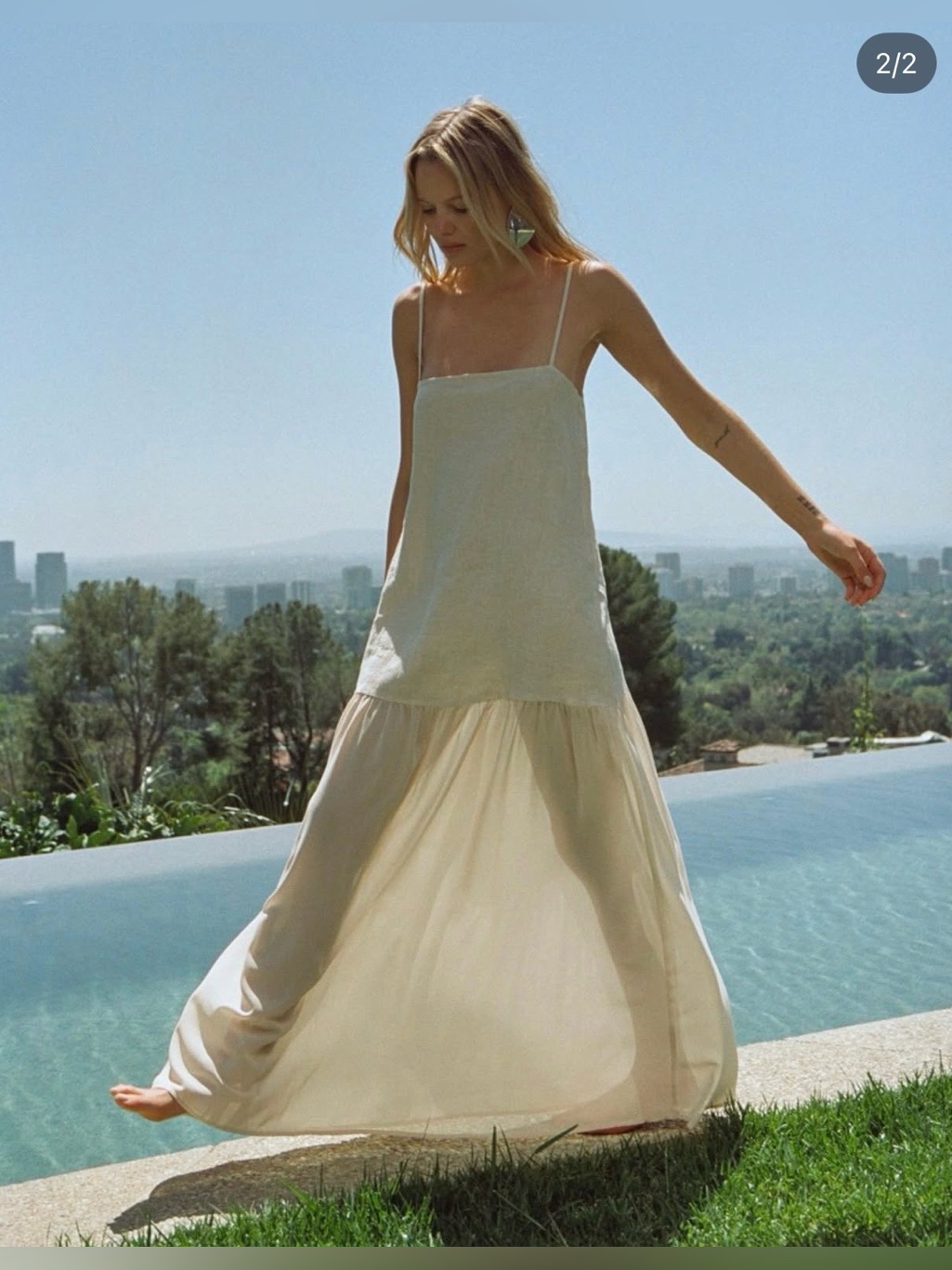Verge Girl Cream Nora Maxi Dress